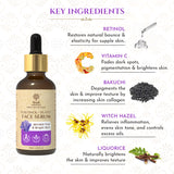 Retinol and Vitamin C Face Serum for Wrinkle Free, Glowing & Bright Skin
