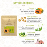 Papaya & Ferment Beans Ayurvedic Serum Sheet Mask For Oil & Pore Control (Pack Of 3)