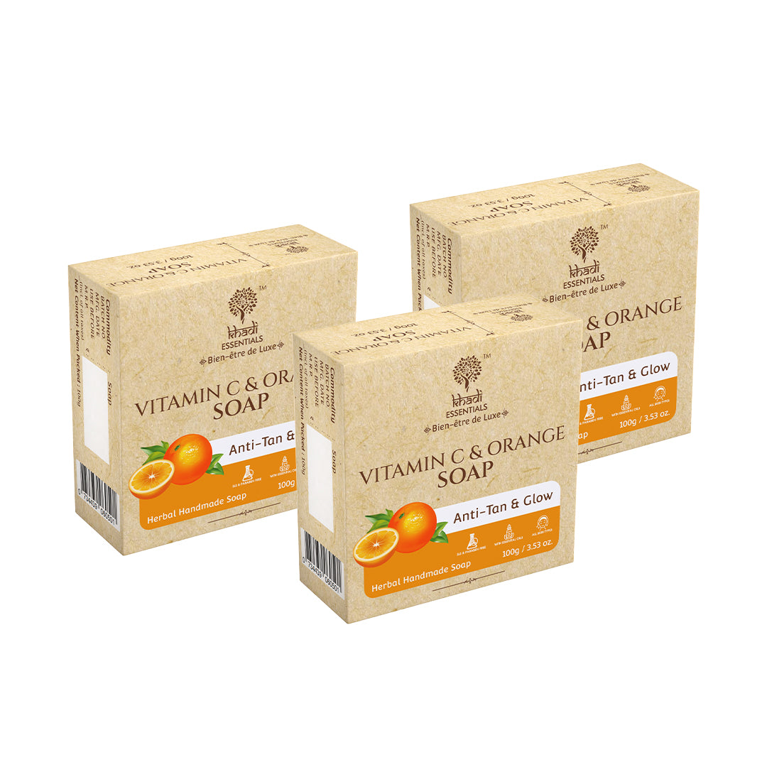 Vitamin C & Orange Soap (Pack of 3)