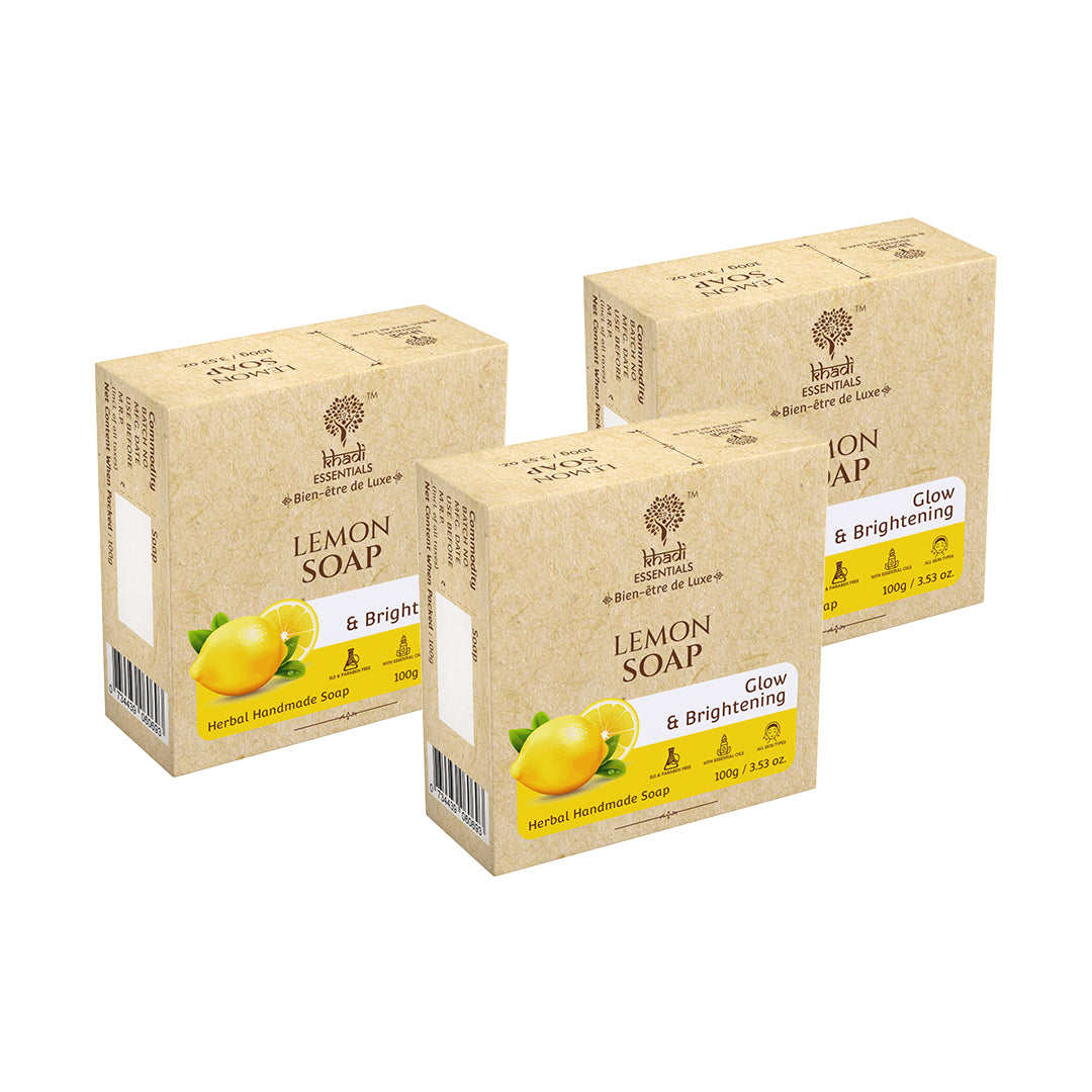 Lemon Soap for Glow and Brightening (Pack of 3)
