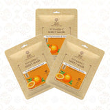 Vitamin C & E With Hyaluronic Acid Ayurvedic Serum Sheet Mask For Anti-Ageing & Brightening (Pack Of 3)